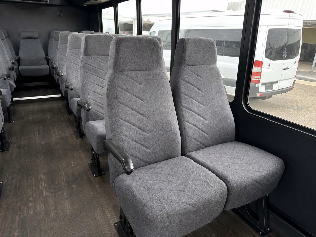 18 passenger minibus interior