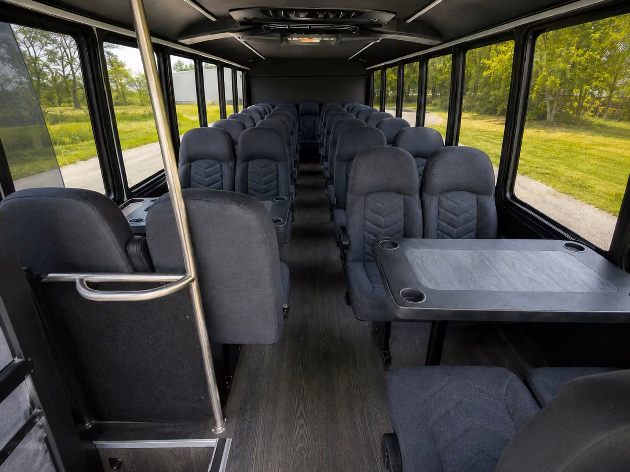 25 passenger minibus inside