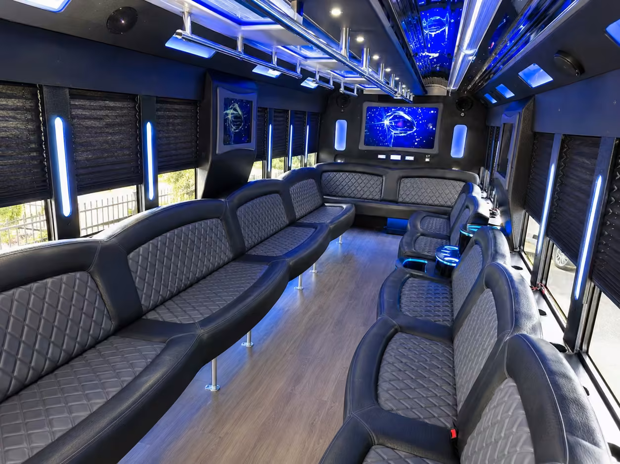 shreveport party bus interior